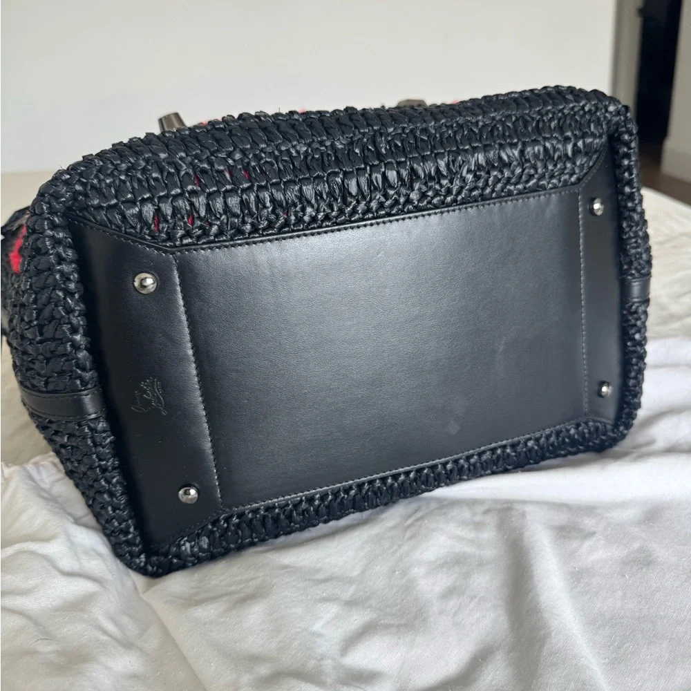 Christian Louboutin Black and Red Tote Bag